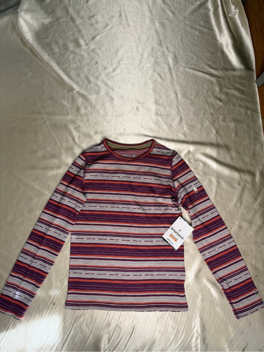 Smartwool Kids' Merino 250 Baselayer Pattern Crew Shirt XL NWT